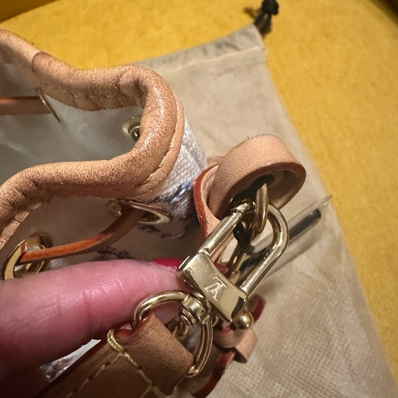 SHE’S HERE…Louis Vuitton Nano Noe Monogram Jacquard Shoulder/Crossbody Bag - Picture 12 of 12